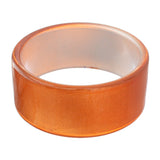 Orange Glossy Acrylic Bangle Bracelet