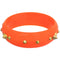 Orange Pointy Spike Round Bangle Bracelet