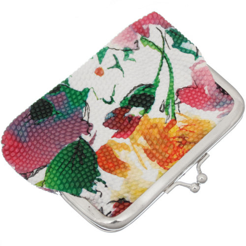 Green Orange Art Deco Kisslock Wallet