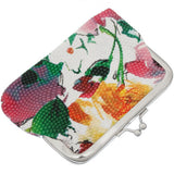 Green Orange Art Deco Kisslock Wallet