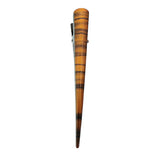 Orange Two Tone Striped Long Hair Clip