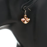 Orange Swirl Candy Dangle Mini Earrings