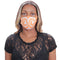 Orange Swirl Pattern Face Mask