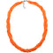 Orange Intertwined Sequin Beaded Necklace