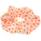 Orange White Polka Dot Elastic Hair Scrunchie