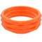 Orange 3-Piece Flat Design Stacked Bracelets