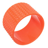 Orange Pyramid Cone Bangle Bracelet