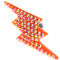 Orange Lightning Bolt Adjustable Ring