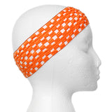 Orange Knit Crochet Stretch Headband