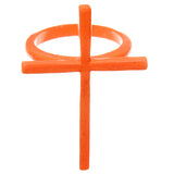 Orange Midi Cross Ring