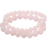 Light Pink 2-Piece Beaded Stretch Bracelets