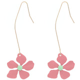 Pastel Pink Dainty Flower Earrings