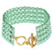 Green Chevron Toggle Chain Bracelet