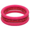 Pink 3-Piece Wooden Cheetah Stacked Bracelets