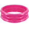 Pink 3-Piece Flat Design Stacked Bracelets