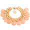 Pink Hanging Beaded Chain Bracelet
