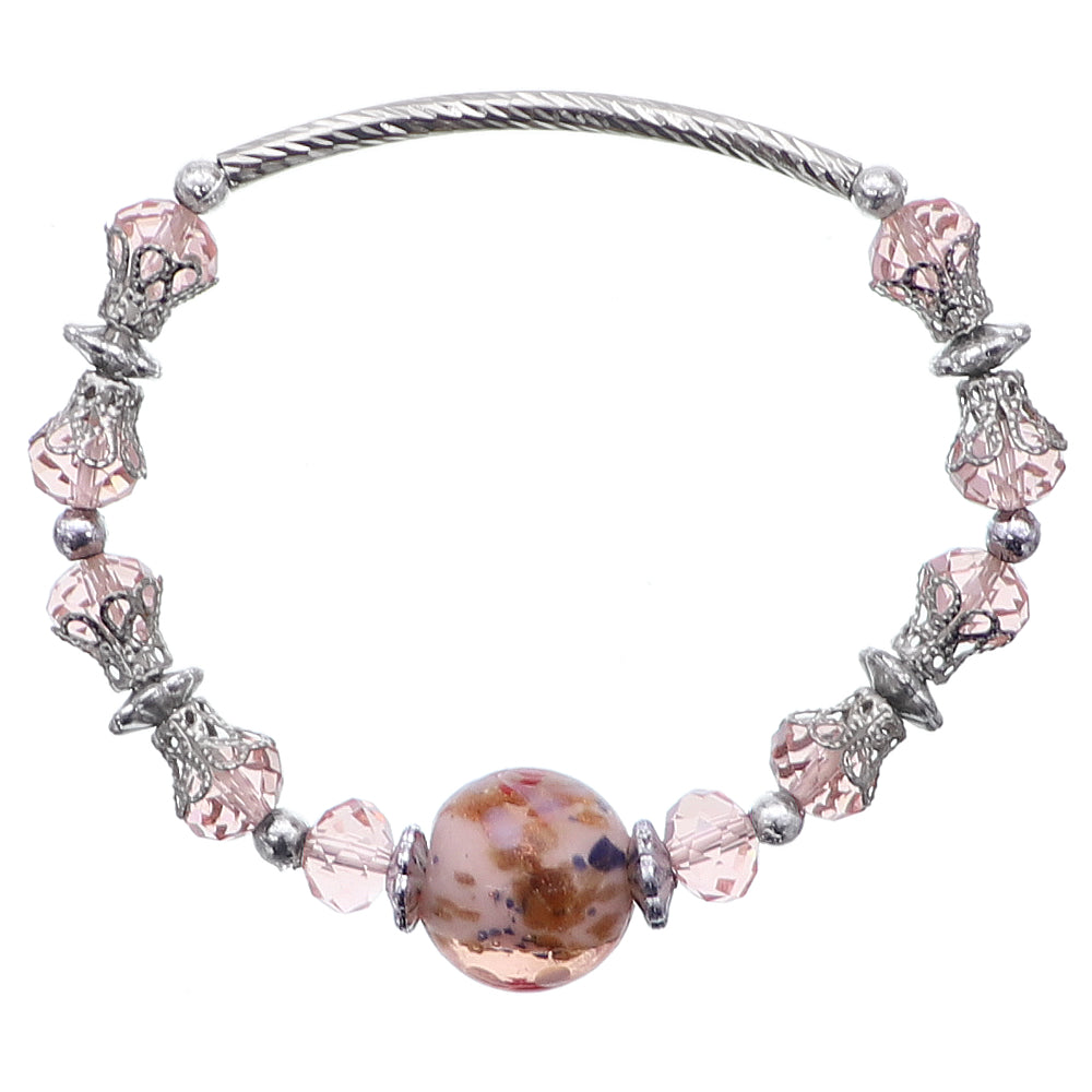 Glass Bead Stretch Bracelet