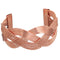 Rose Gold Braided Mesh Cuff Bracelet