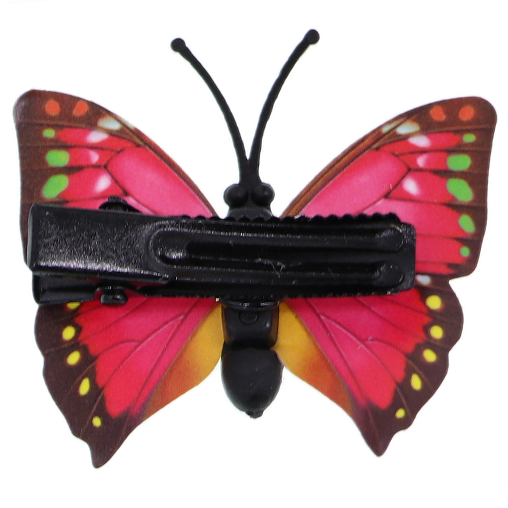 Pink Butterfly Hair Clip