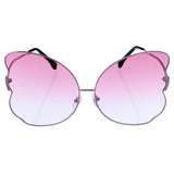 Pink Butterfly Shaped Gradient Tinted Sunglasses
