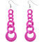 Pink Gradual Chain Link Earrings