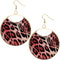 Pink Cheetah Earrings