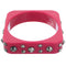 Pink Cone Spike Bangle Bracelet
