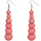 Pink Coral Semi Precious Stone Earrings