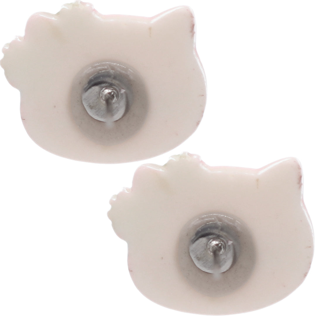 Mint Green Hello Kitty Polka Dot Post Earrings