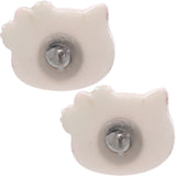 Mint Green Hello Kitty Polka Dot Post Earrings