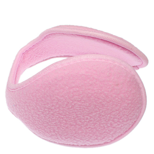 Pink Fleece Unisex Coil EarMuffs Warmers
