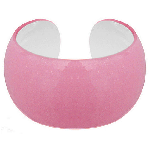 Pink Glitter Sparkle Cuff Bracelet