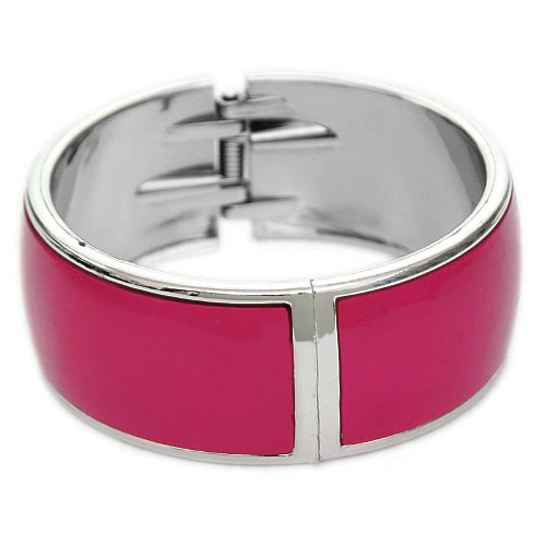 Pink Lightweight Hinged Bracelet