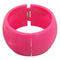 Pink Glossy Hinged Bangle Bracelet
