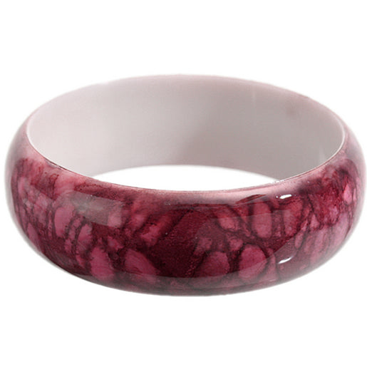 Pink Grunge Textured Bangle Bracelet
