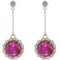Pink Confetti Vertical Bar Drop Earrings