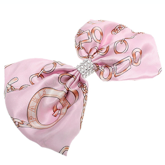 Pink Chain Link Pattern Gator Hair Clip