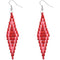 Red Wooden Earrings