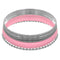 Pink 5-piece Twist Stacked Bracelet Set