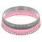 Pink 5-piece Twist Stacked Bracelet Set