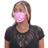 Pink Swirl Pattern Face Mask