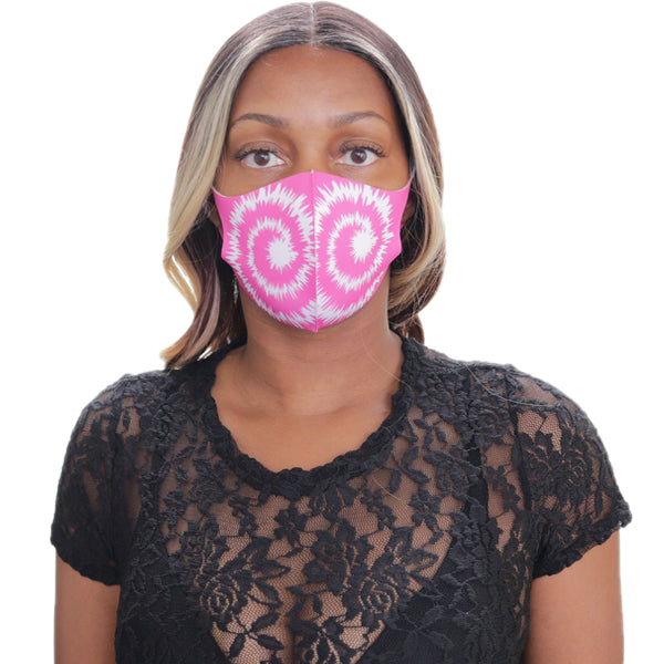 Pink Swirl Pattern Face Mask