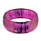 Pink Glossy Textured Bangle Bracelet