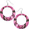 Pink Snake-like Earrings