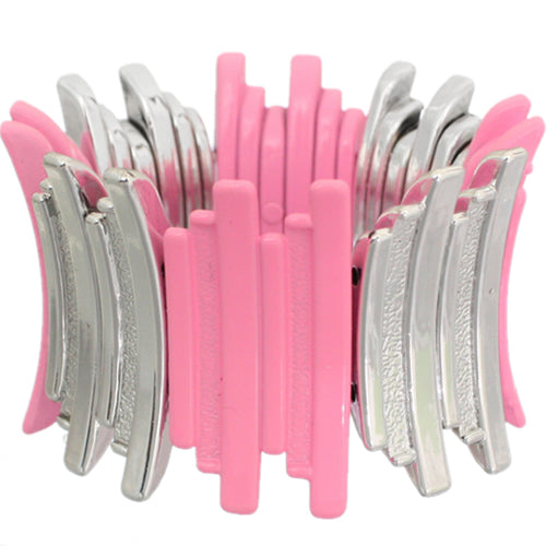 Pink Uneven Curve Stretch Bracelet