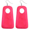 Pink Drop Wooden Earrings