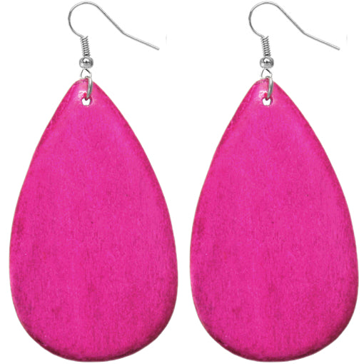Pink Teardrop Earrings