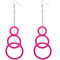 Pink Triple Hoops