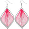Pink Woven Earrings