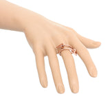 Rose Gold Swirl Mini Cone Adjustable Ring
